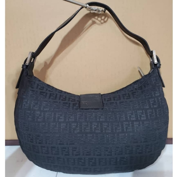 FENDI Zucchino Hobo Shoulder Bag - Picture 2 of 12